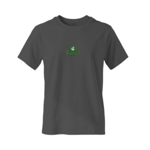 Sippa lightweight breathable t-shirt with embroidered logo, available in Black and White in sizes XS, S, M and L