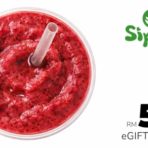 Fifty ringgit of pure happiness! Gift them a Sippa experience with our berry smoothie eGift card — fruity, fun, and delivered straight to their inbox.