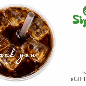 Words are great, but coffee says it better. Send our Thank You eGift card with a refreshing iced Americano vibe — because they totally deserve it.